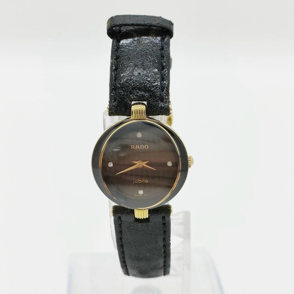 Rado Black and Gold Smartwatch with Minimalist Design